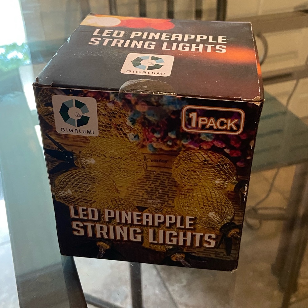 Pineapple string lights
